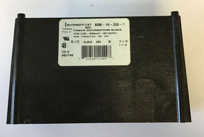 BURNDY BDB-16-350-1 POWER DISTRIBUTION BLOCK VERSI-POLE 0