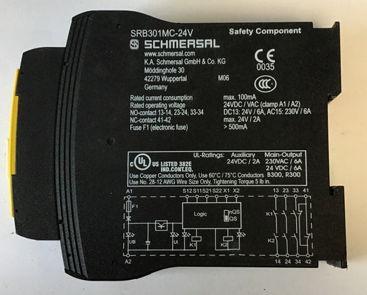 SCHMERSAL SRB301MC-24V SAFETY RELAY 24VDC/VAC 0