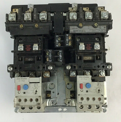 ALLEN BRADLEY 520E-BOD-A2G-A2G SIZE 1 REV STARTER 600VAC 27A 7.5HP COIL 120V 0