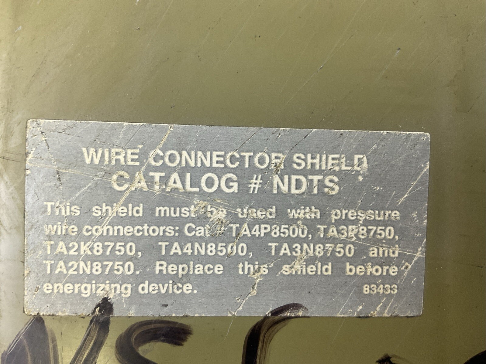 SIEMENS #NDRS WIRE CONNECTOR SHIELD1