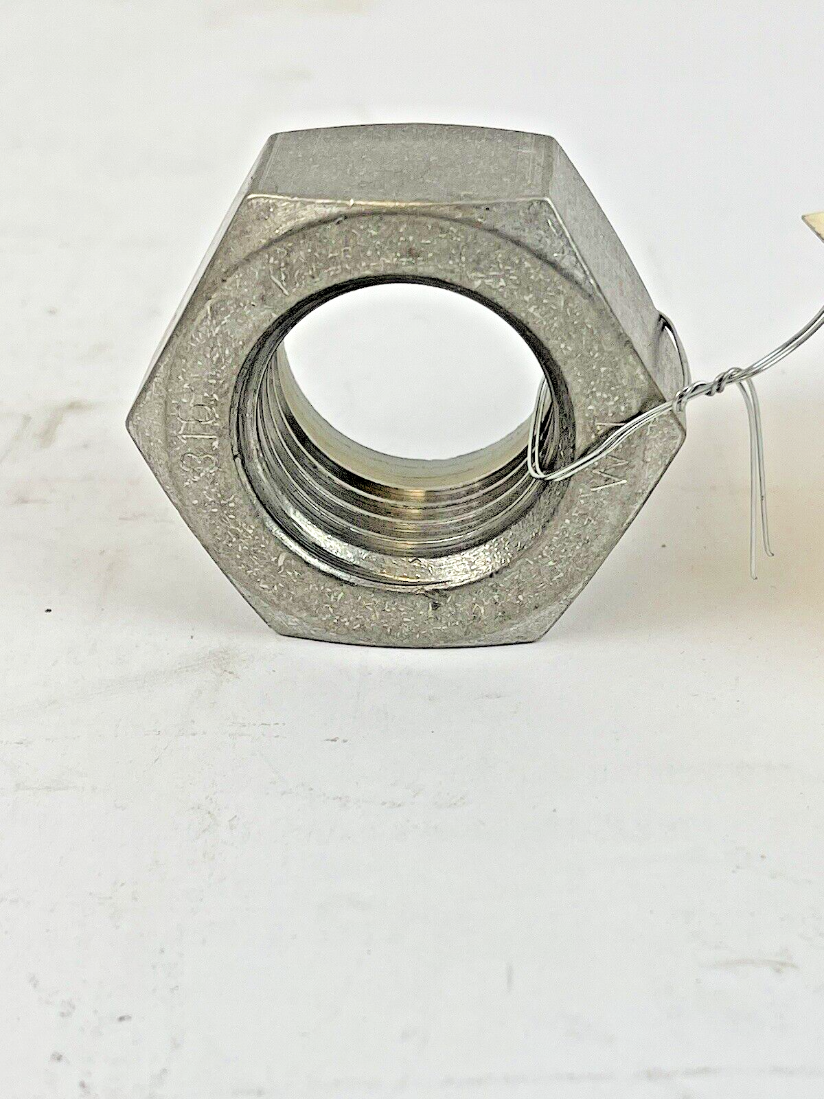 HEX LOCK NUT - 1-1/4in BORE WITH NYLON INSERT - 316 STAINLESS STEEL4