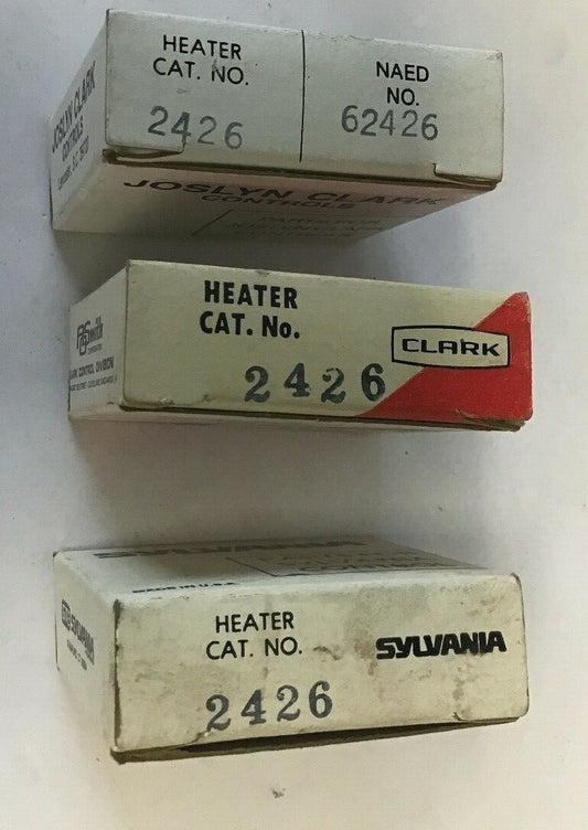 SYLVANIA 2426 HEATER ELEMENT***LOTOF3***0