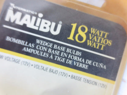 MALIBU LV516, LV 522, LV524, LV528 WEDGE BASE BULBS - NEW SURPLUS - 23 Pcs TOTAL4