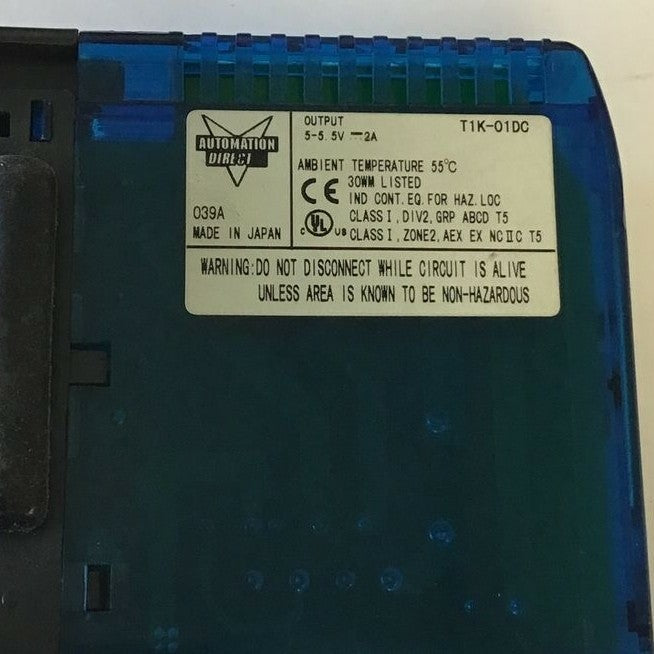 HOST AUTOMATION T1K-01DC POWER MODULE TERMINATOR I/O 24VDC 20W5