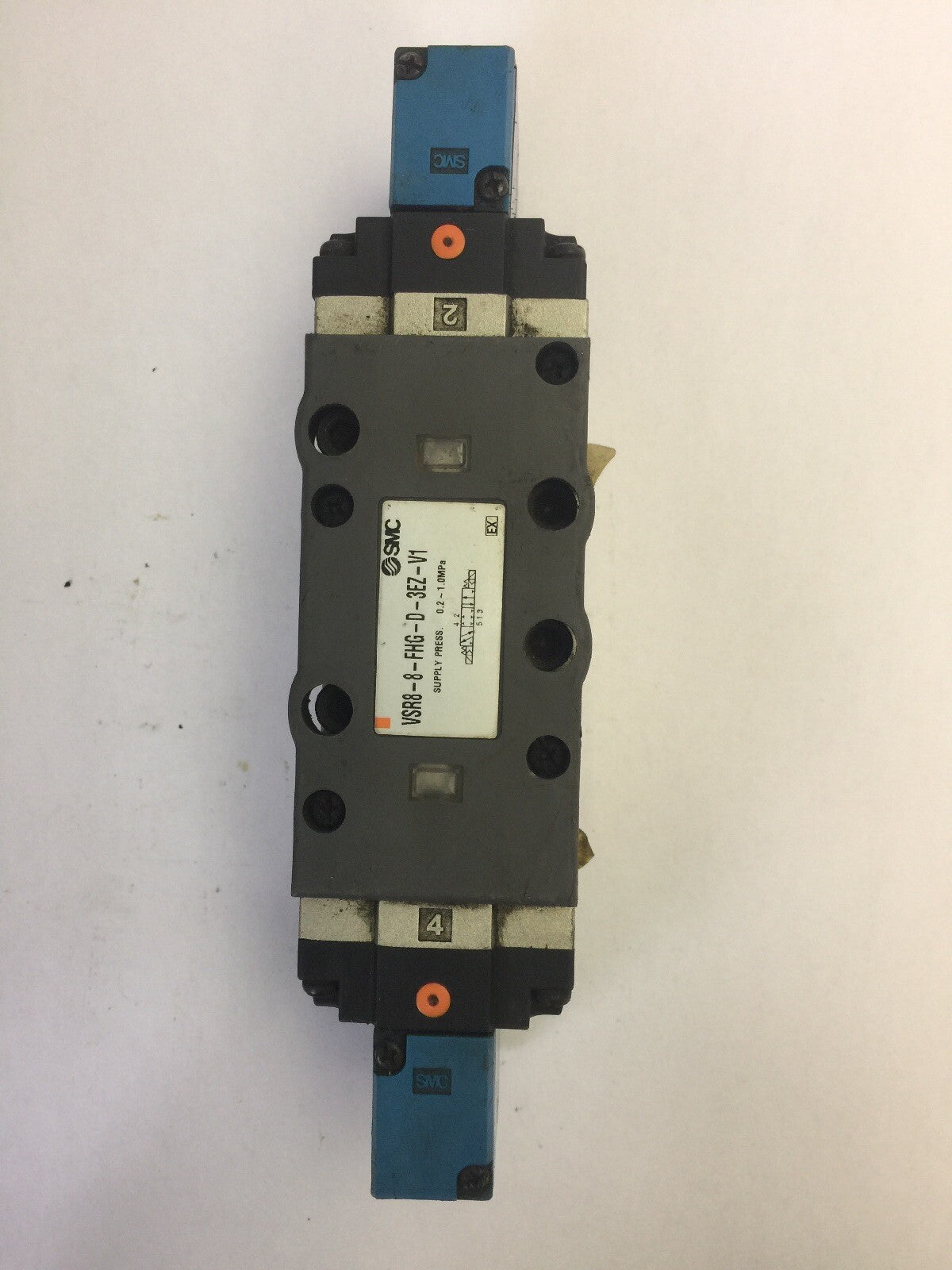 SMC VSR8-8-FHG-D-3EZ-V1 SOLENOID VALVE 24VDC SUPPLY PRESS. 0.2-1.0MPa0