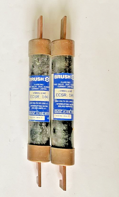 BRUSH ECSR100 FUSE 100A 600VAC 300VDC CLASS RK5***LOTOF2***0