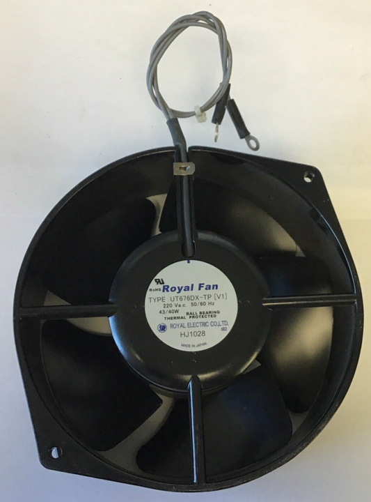ROYAL FAN UT676DX-TP 220VAC 50/60HZ 43/40W0