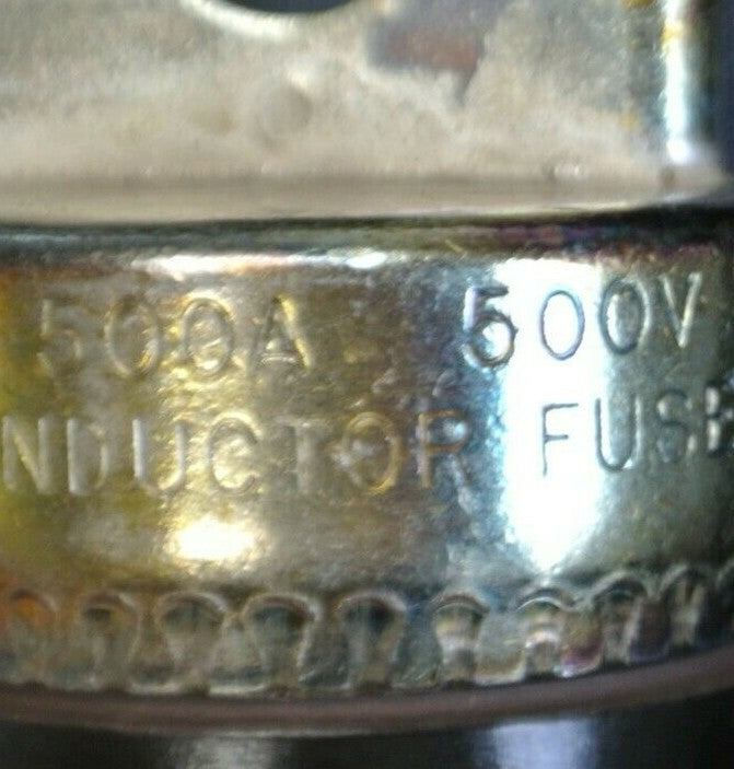 BUSS FWH500 SEMICONDUCTOR FUSE / 500A / 500V / NEW SURPLUS / EACH1