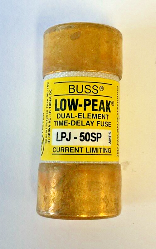 COOPER BUSSMAN LPJ-50SP FUSE BUSS LOW PEAK 50A 600VAC/300VDC ***LOTOF3***1