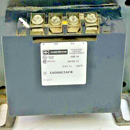 CUTLER HAMMER C0500E2AFB TRANSFORMER 500VA 50/60HZ1