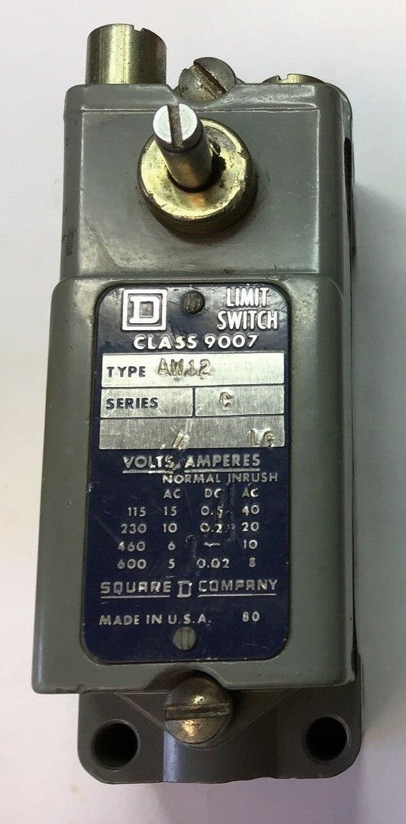 SQUARE D 9007 B54B2 HEAVY DUTY LIMIT SWITCH SERIES C 0