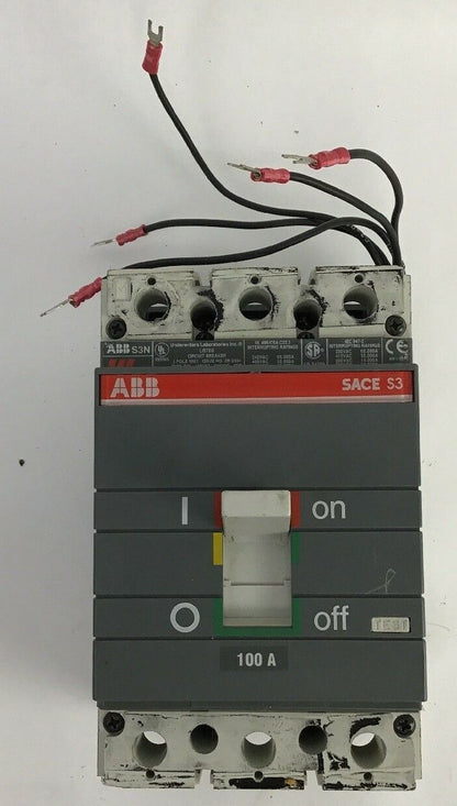 ABB S3N CIRCUIT BREAKER 100AMP 2 POLE 480VAC/500VDC 0