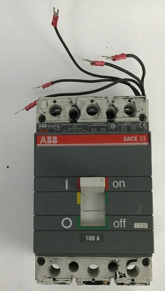 ABB S3N CIRCUIT BREAKER 100AMP 2 POLE 480VAC/500VDC 0