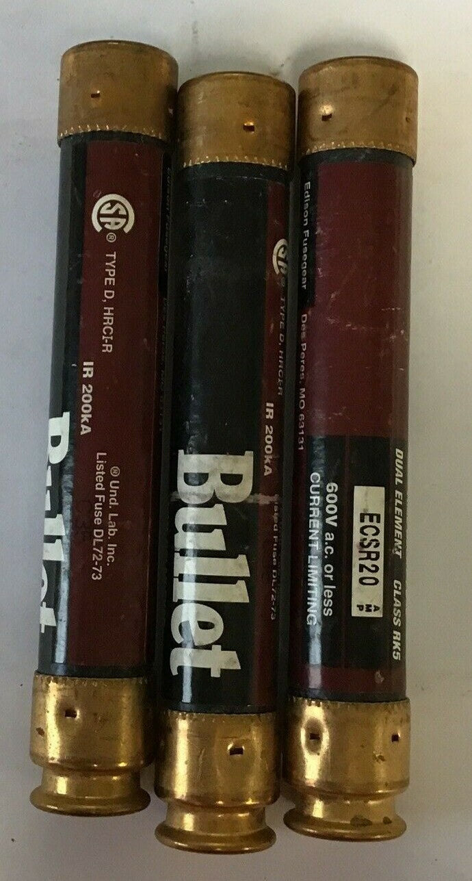 BULLET TIME DELAY ECSR20 600V 20AMP ***LOTOF3***0