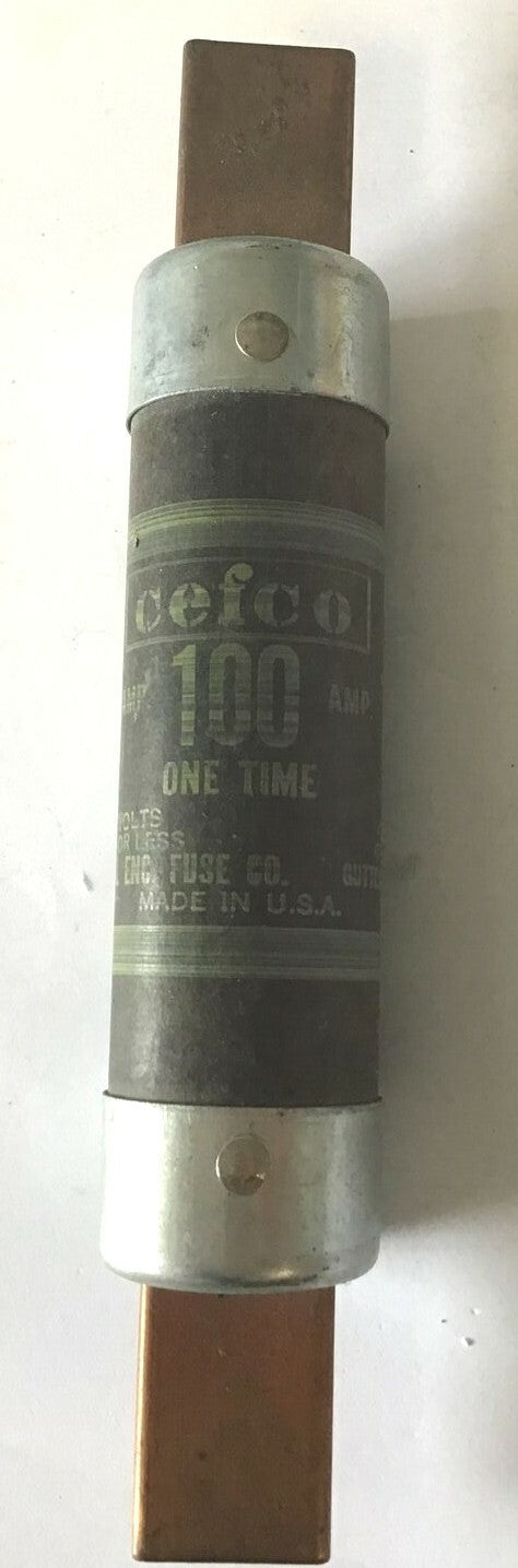CEFCO OT100/250 FUSE 100AMP 250V ONE TIME ***LOTOF6***2