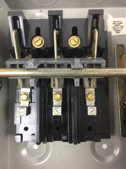 CHALLENGER HD321NFC HEAVY DUTY SAFETY SWITCH 30 AMP 240 VOLTS AC TYPE 1 INDOOR6