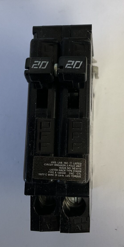 CHALLENGER A220K CIRCUIT BREAKER 20A 120/240VAC 2POLE0
