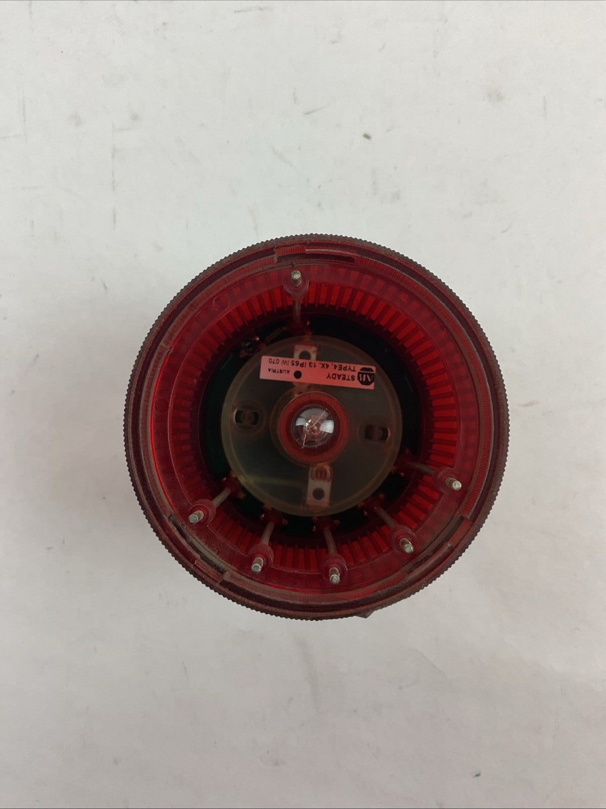 ALLEN BRADLEY 855T-B24DN4 SER B 24V 0.271A STEADY INCANDESCENT RED STACK LIGHT5