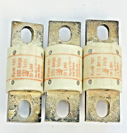 SHAWMUT - *LOT OF 3* - A13X200 TYPE 4 - AMPTRAP 130 VAC, 350 A3