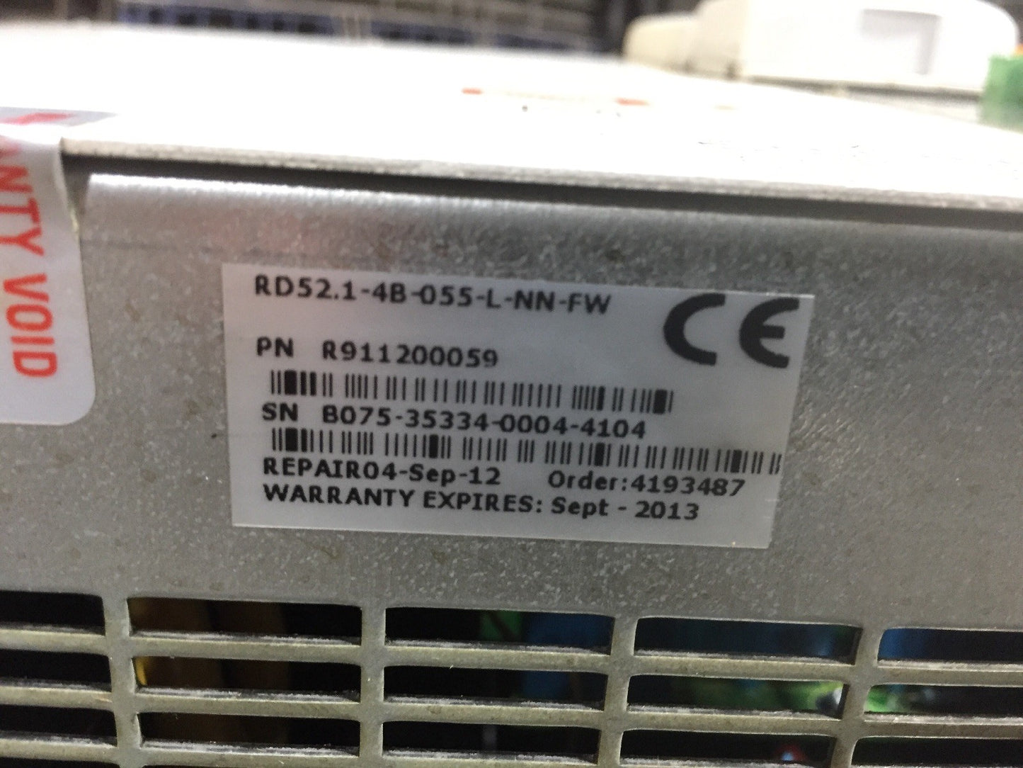 INDRAMAT RD52.1-4B-555-L-NN-FW CFG-RD500*-NN-NN FWA-RD500-020-06VRS-MS-RD523