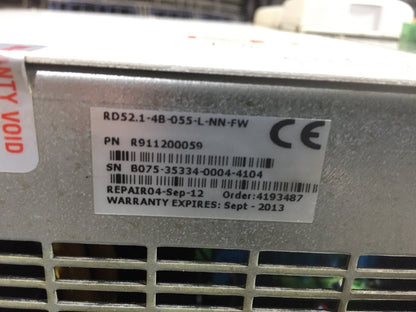 INDRAMAT RD52.1-4B-555-L-NN-FW CFG-RD500*-NN-NN FWA-RD500-020-06VRS-MS-RD523