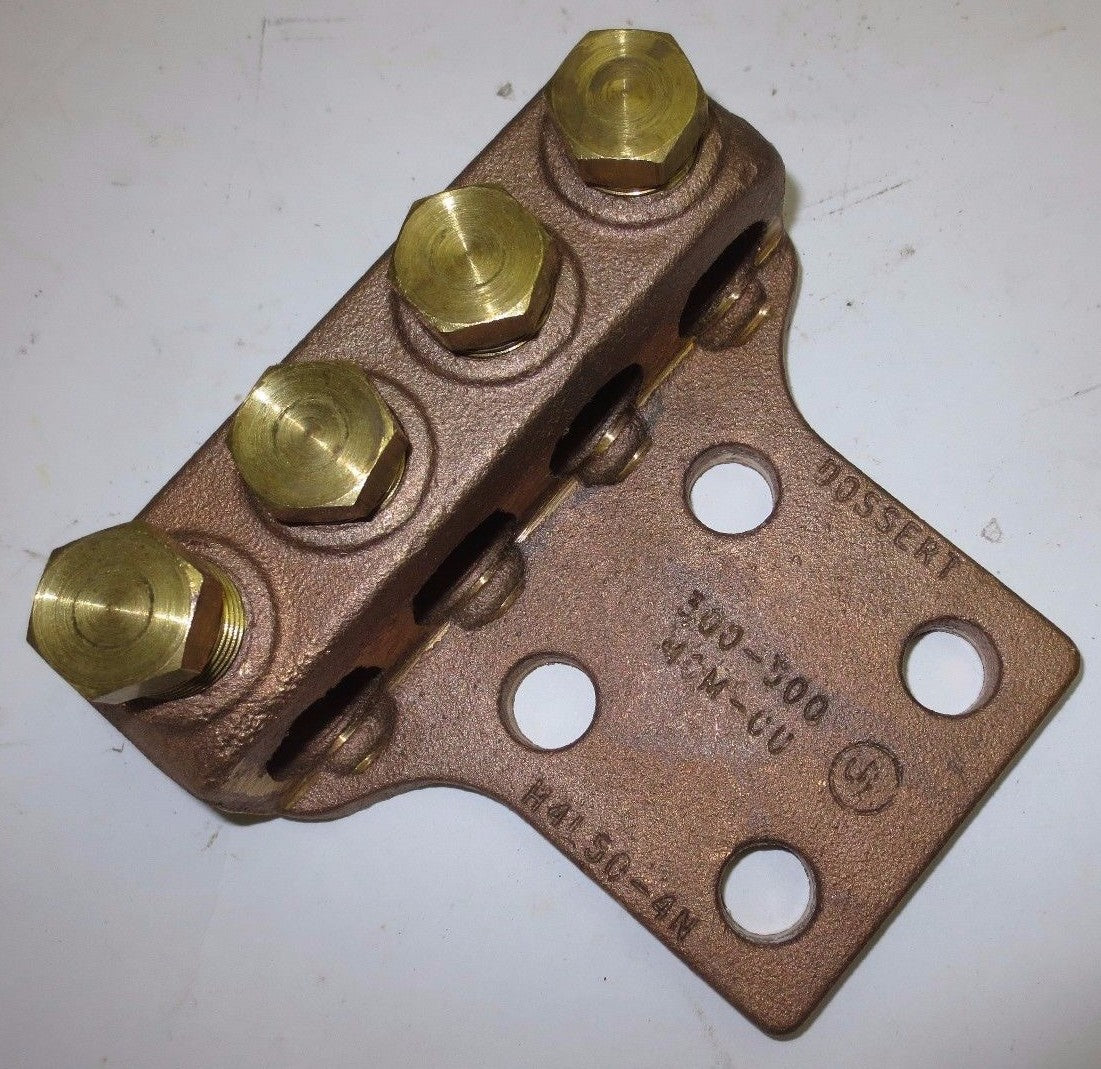 DOSSERT H4L50-4N 4-CONDUCTOR BRONZE BOLTED CABLE TERMINAL - 230kV - NEW SURPLUS0