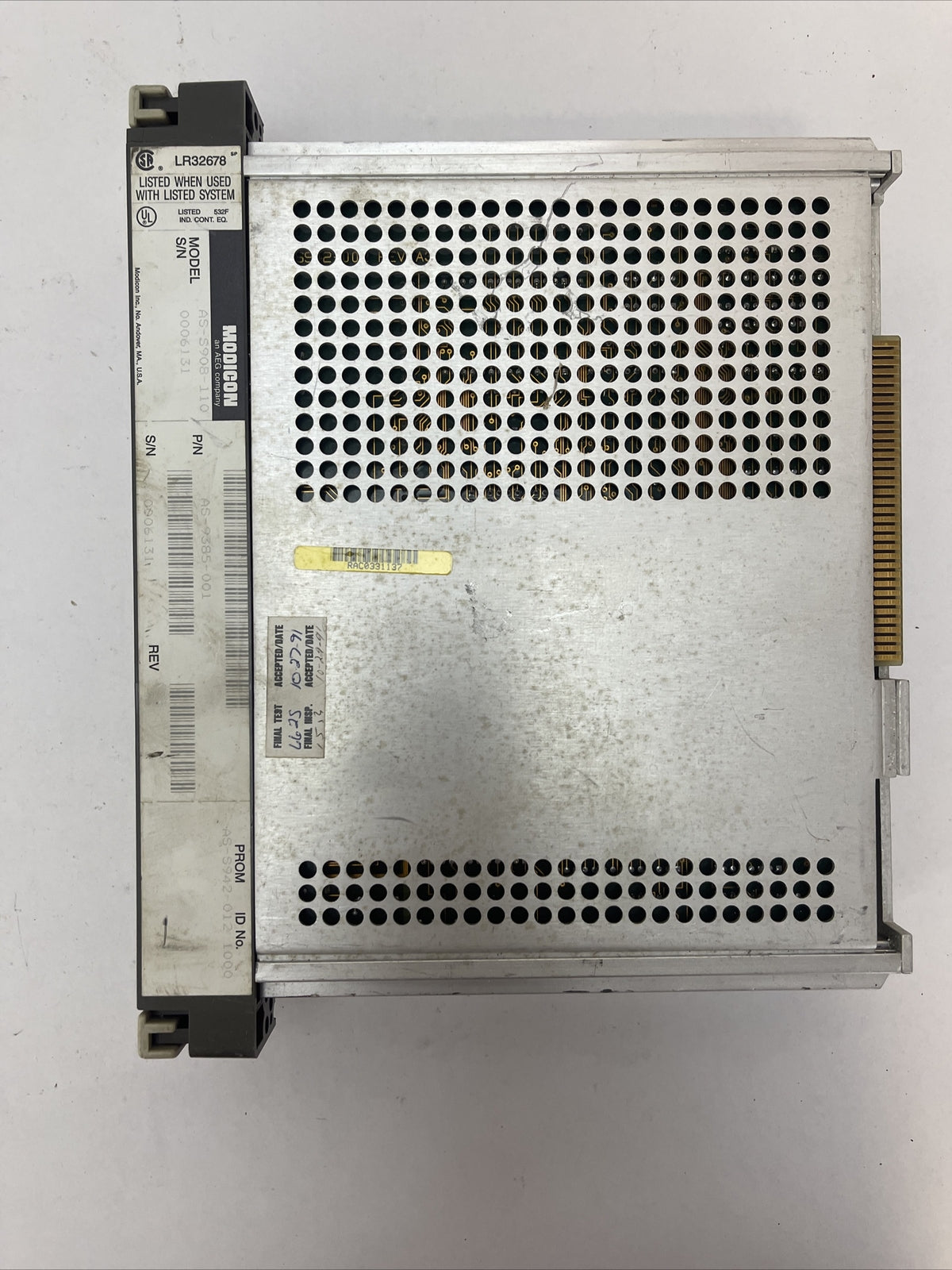 AEG MODICON AS-S908-110 AS-9385-001 REMOTE I/O PROCESSOR3