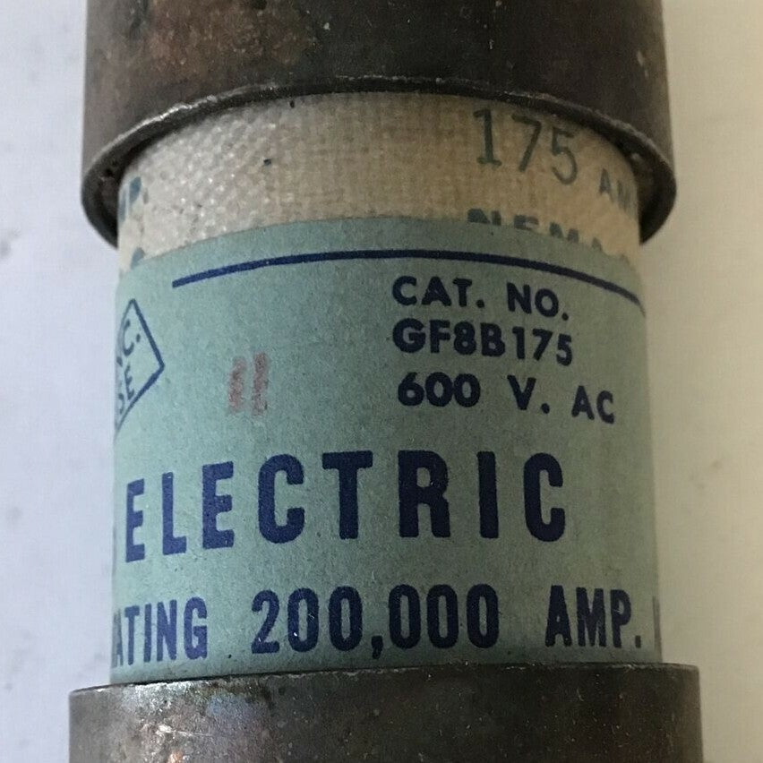 GENERAL ELECTRIC GF8B175 FUSE 600VAC 175AMP CLASS J1