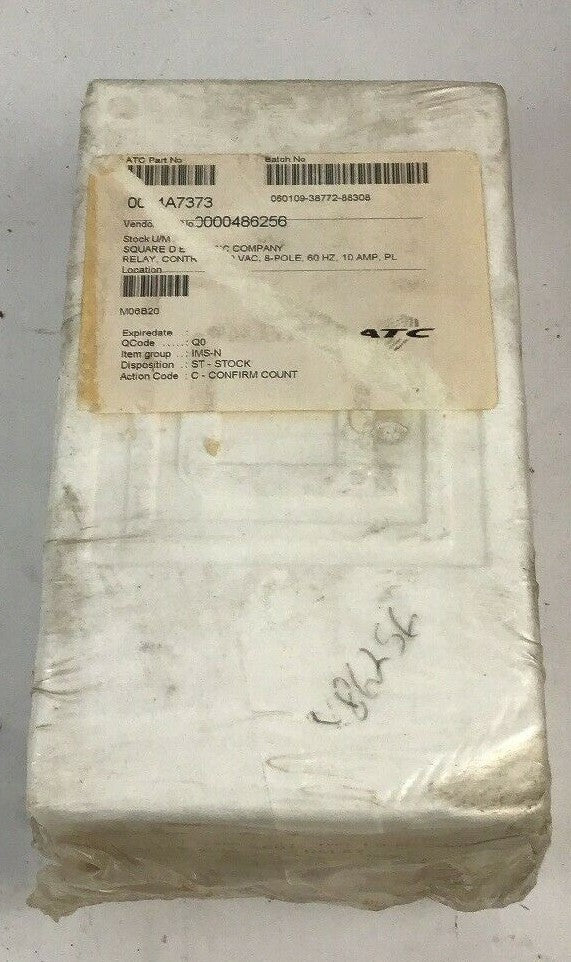 SQUARE D 8501 LO-80 AC MAGNETIC RELAY, COIL 120-60/110-50 SER.A NEMA A600 2