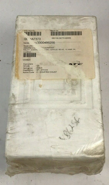 SQUARE D 8501 LO-80 AC MAGNETIC RELAY, COIL 120-60/110-50 SER.A NEMA A600 2