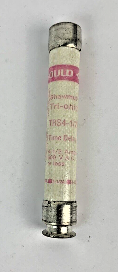 Gould Time Delay Tri-Onic TRS4-1/2R 4 1/2A 600V Fuse "Lot of 5"1