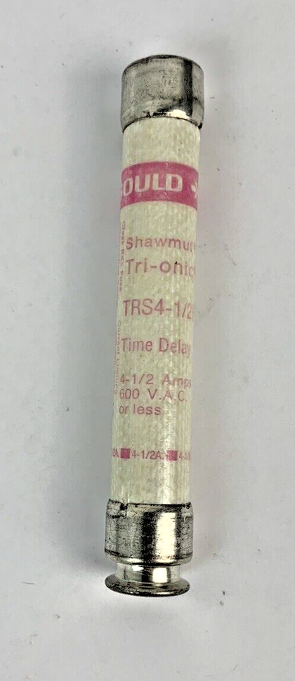 Gould Time Delay Tri-Onic TRS4-1/2R 4 1/2A 600V Fuse "Lot of 5"1