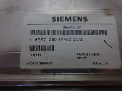 SIEMENS 1P 6ES7 390-1AF30-0AA0  THREE Pcs. DIN RAIL - 13-3/4", 20-7/8" & 25-3/8"1
