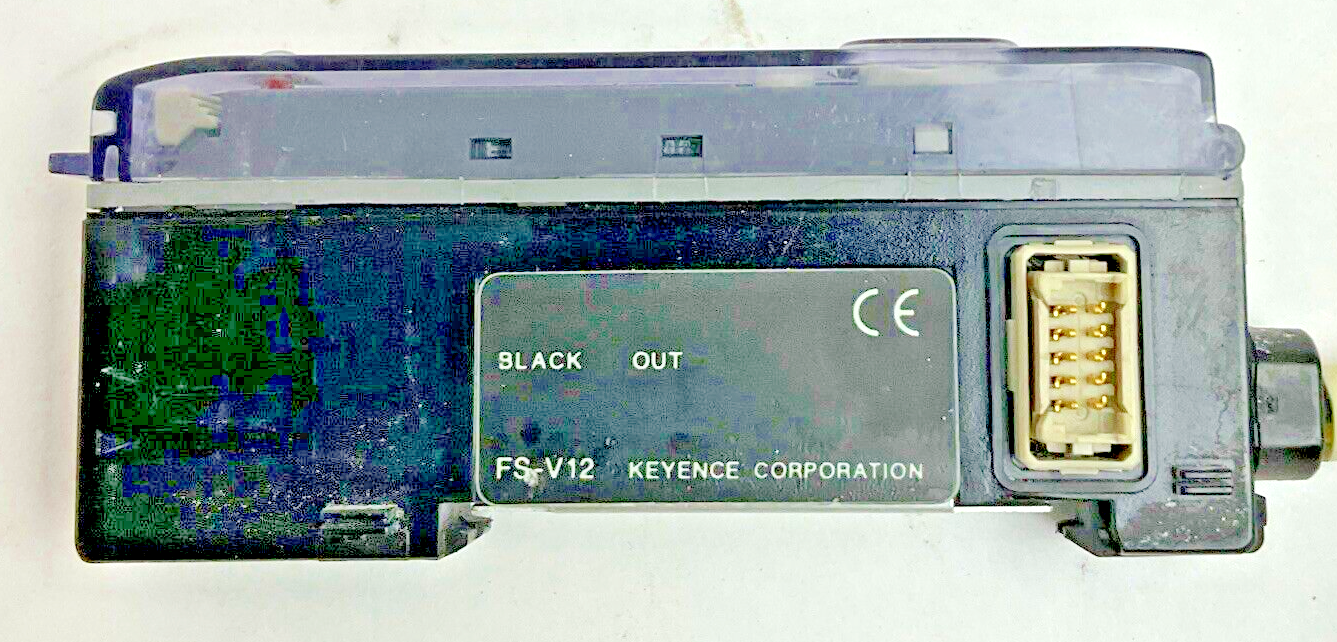 KEYENCE FS-V12 FIBER OPTIC PHOTOELECTRIC SENSOR 24V 20MA ***LOTOF3***3