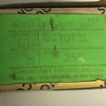 ECONOMY LENR 25 FUSE CLASS RK5 ECON-LIMITER 250VAC 25A ***LOTOF10***1