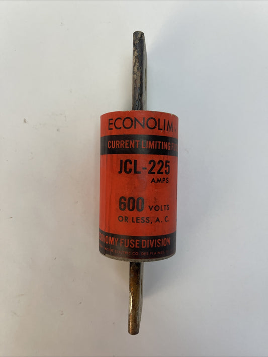 ECONOMY JCL-225 ECONOLIM CURRENT LIMITING FUSE 225AMP 600VAC CLASS J0