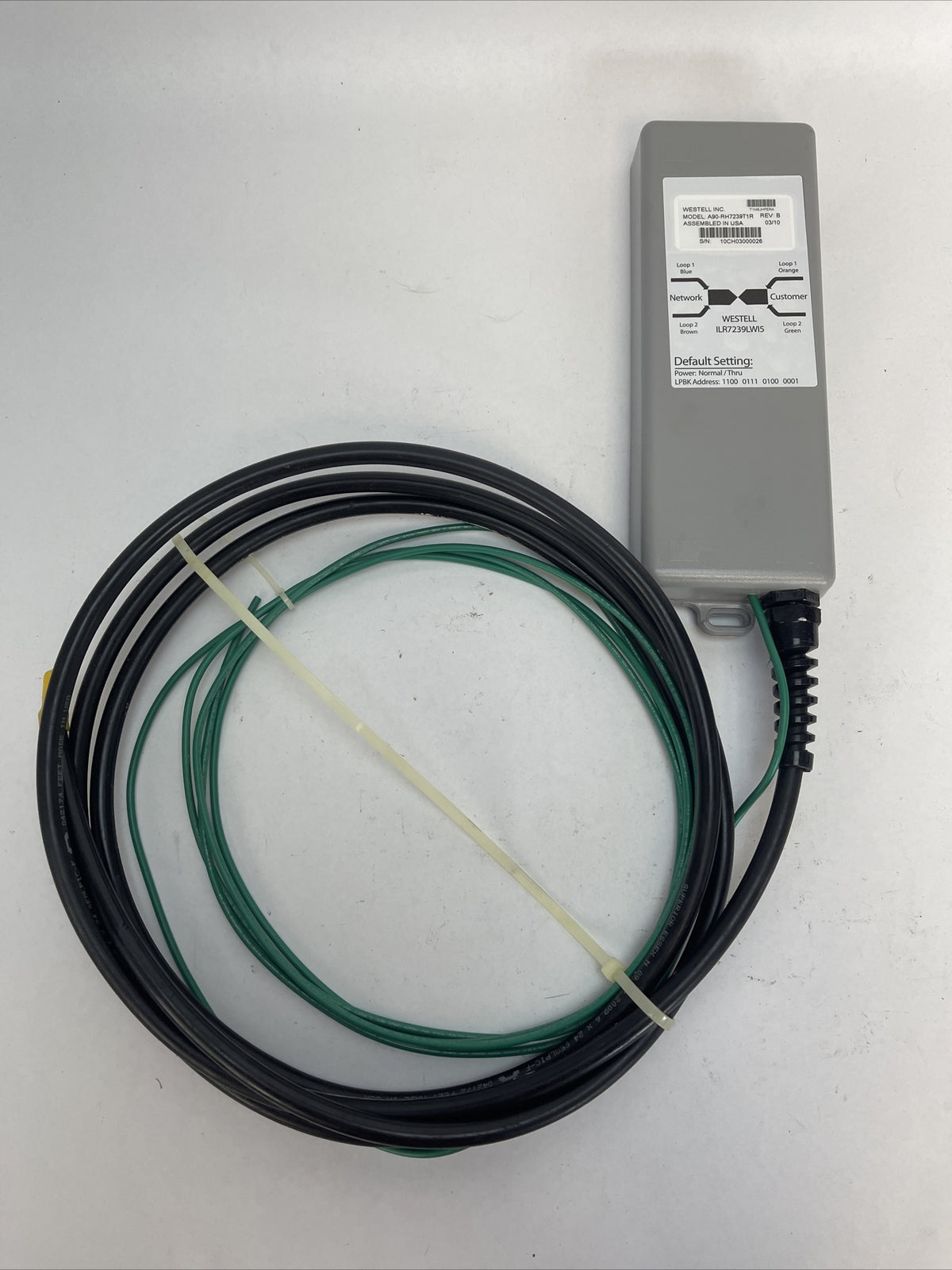 WESTELL A90-RH7239T1R REV B SEALED REPEATER HOUSING W/WESTELL 7239 (ILR7239LWI5)2