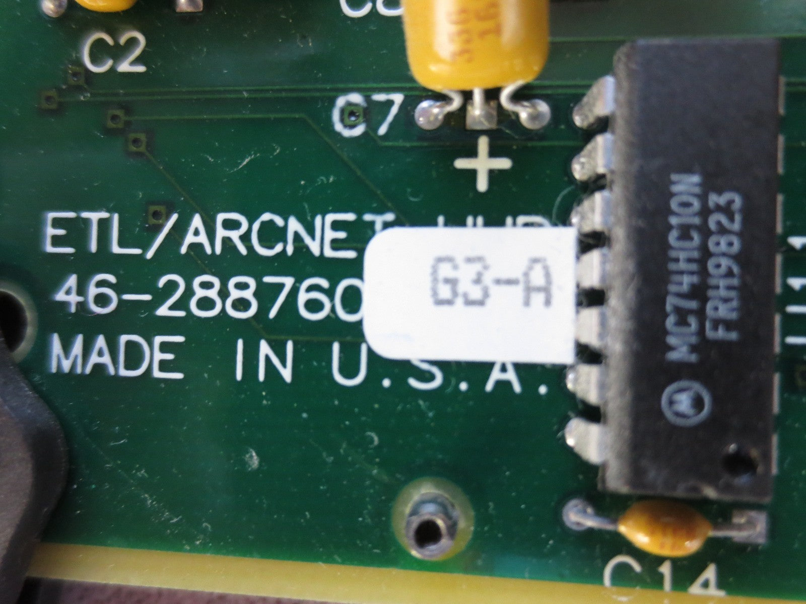 GE MEDICAL SYSTEMS 46-288760 G3-A ETL/ARCNET HUB BOARD1