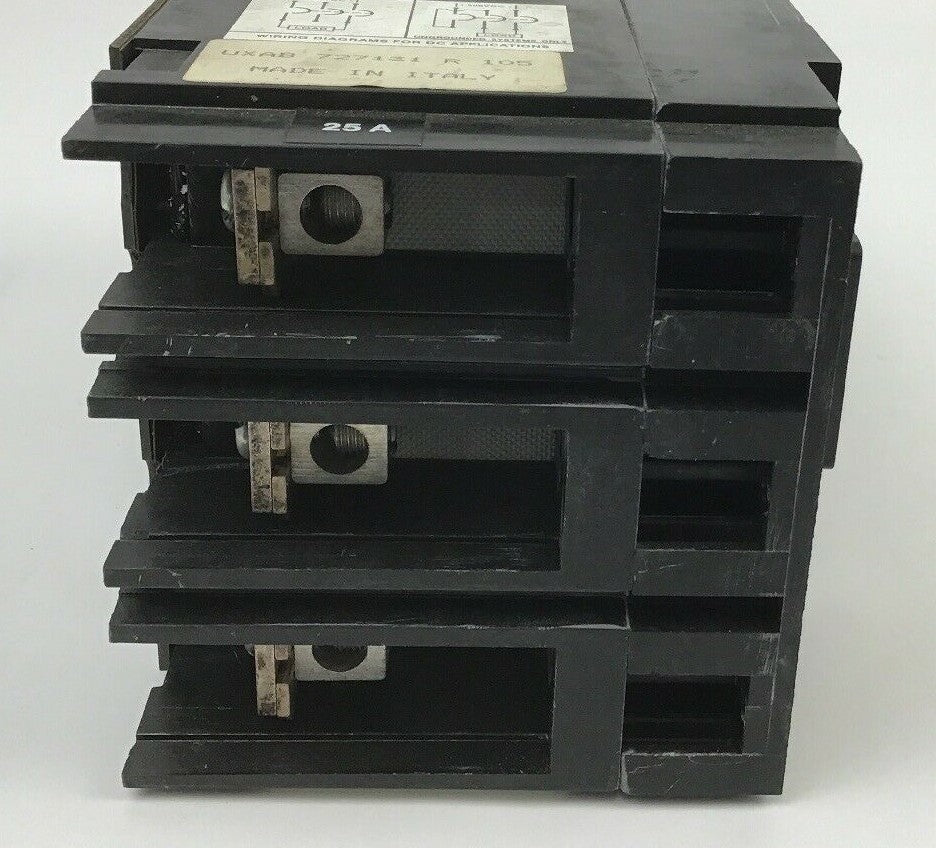 ABB UXAB 727131 R 105 25AMP CIRCUIT BREAKER 500VDC 3POLE TYPE ES 480VAC7