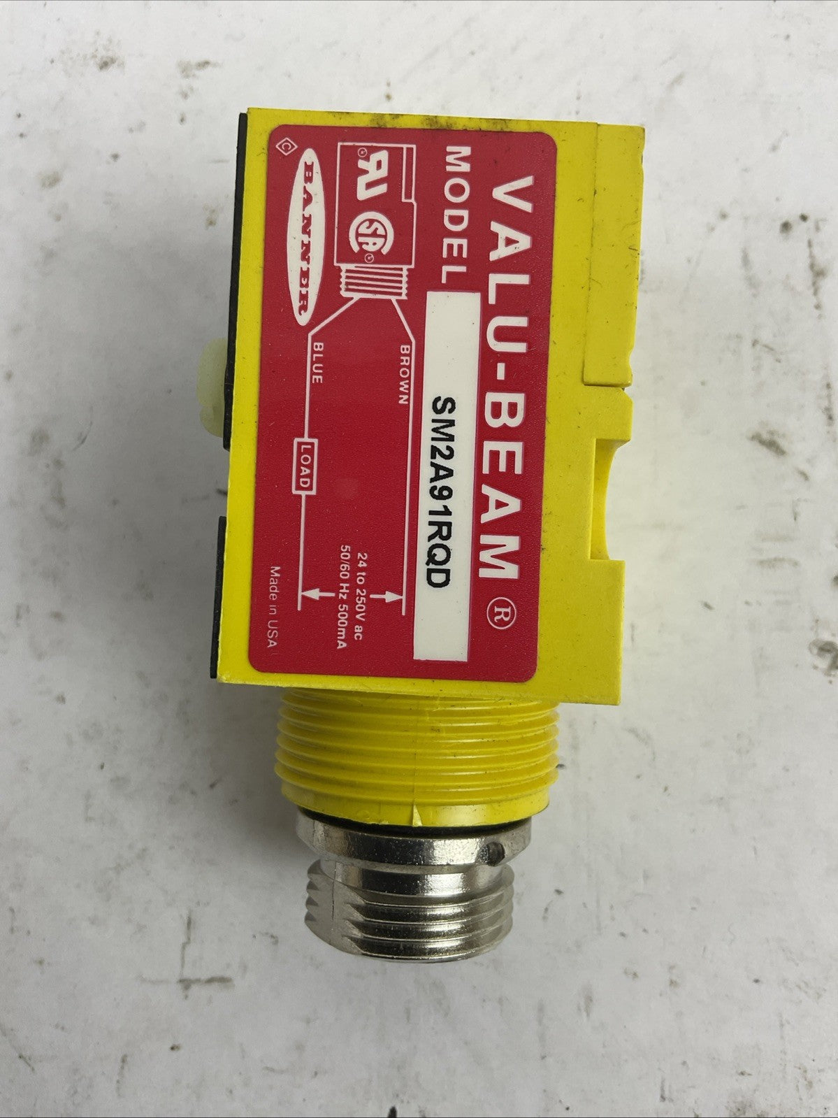 BANNER SM2A91RQD 24-250VAC PHOTOELECTRIC SENSOR2