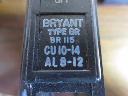 BRYANT B115 CIRCUIT BREAKER 15A - LOT of 101