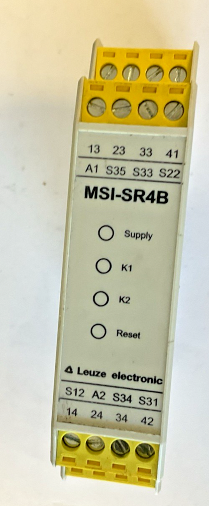 LEUZE MSI-SR4B-01 EMERGENCY STOP RELAY 24VAC/VDC0