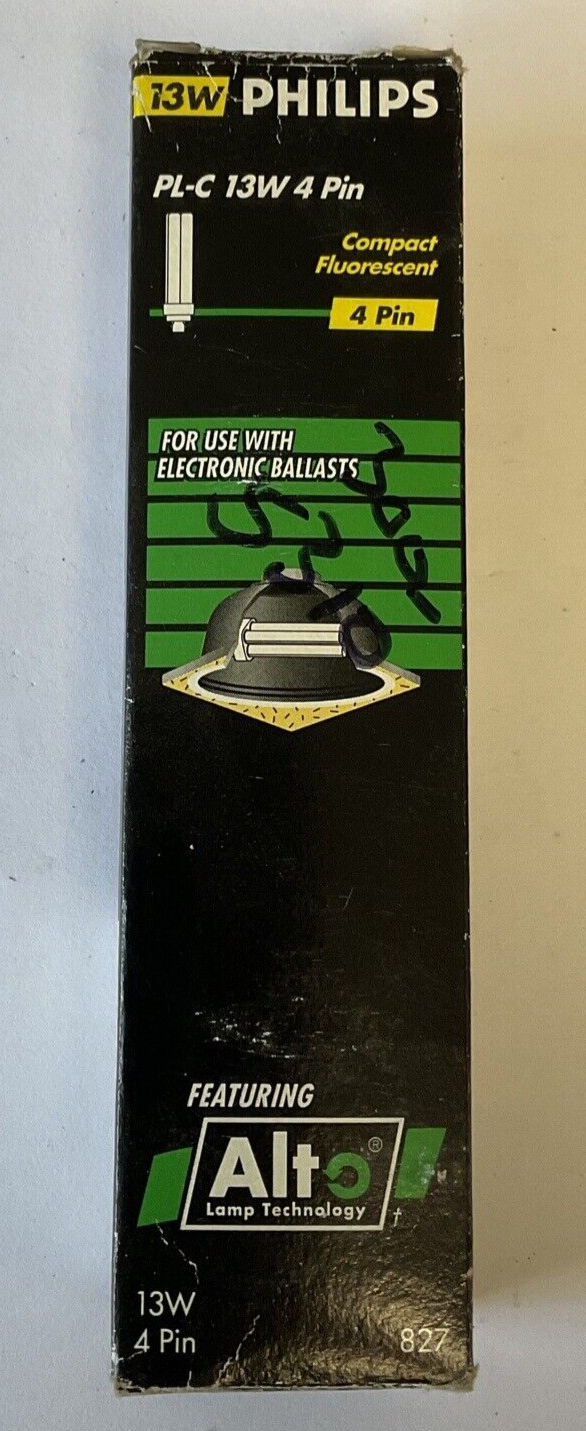 PHILIPS PL-C FLOURESCENT BULB 13W 4PIN ***LOTOF3***1
