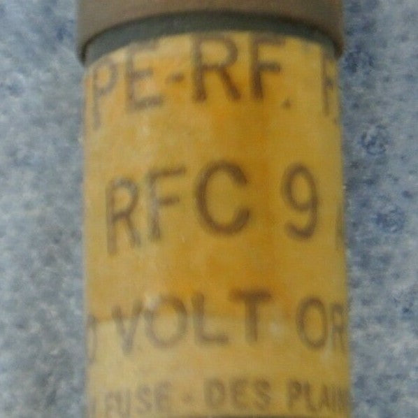 LOT of 10 / ECONOMY RFC9 TYPE RF FUSE / 9A / 600V / NEW SURPLUS / RFC-91