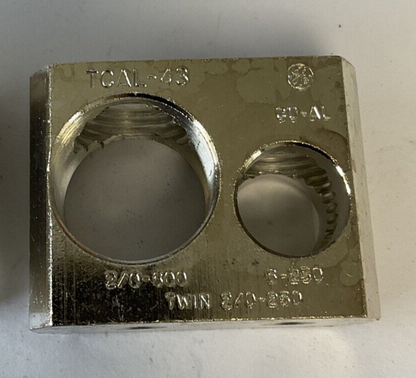 GE TCAL-43 TERMINAL LUG 6-250 NO LUG SCREWS 2/0-600 ***LOTOF3***1