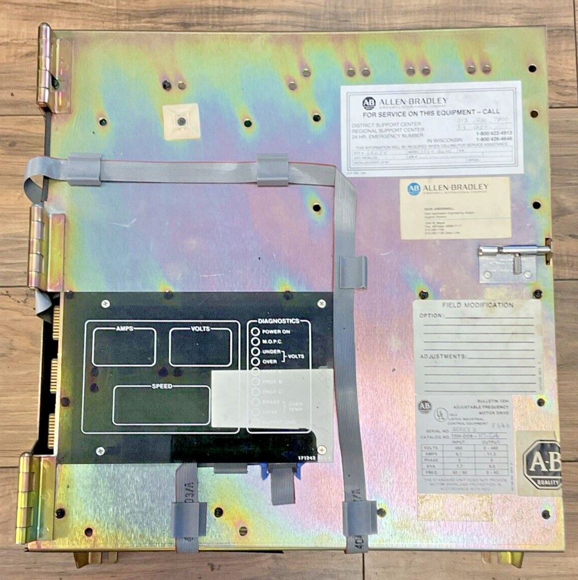 ALLEN-BRADLEY 1334-DOB-K7-G4 ADJUSTABLE FREQUENCY DRIVE 460V 3PH 11.3A0