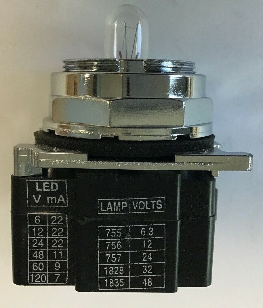  CUTLER-HAMMER 10250T206NC1N INDICATING LIGHT 24VAC/DC SER.B2 W/O LENS CAP5