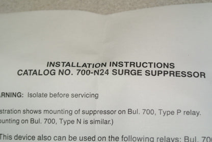 ALLEN-BRADLEY 700-N24 / SURGE SUPPRESSOR / 150V MAX / NEW SURPLUS5