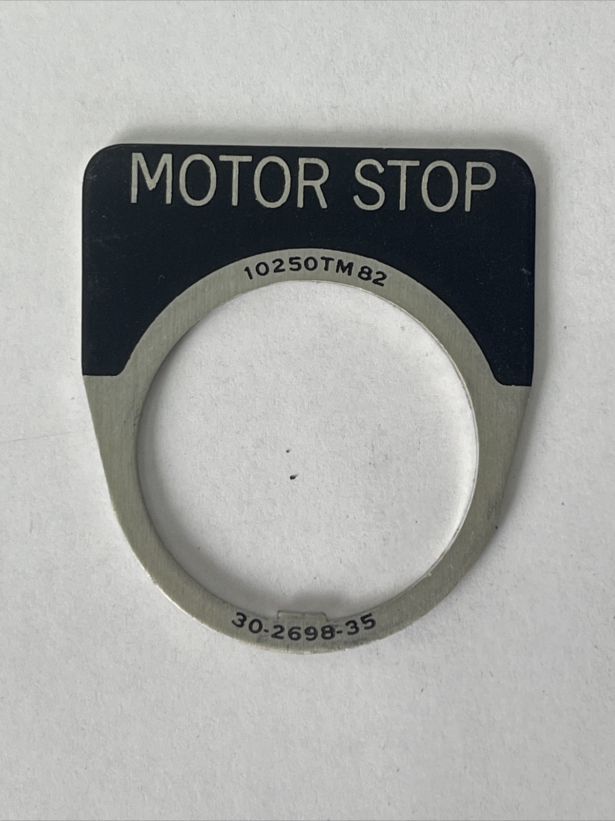 CUTLER HAMMER EATON 10250TM82 MOTOR STOP LEGEND PLATE 30-2698-35 (LOT OF 9)1