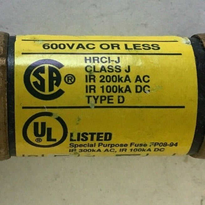 BUSS LPJ-1-6/10SP FUSE DUAL ELEMENT TIME-DELAY 600VAC CLASS J ***LOTOF3****3
